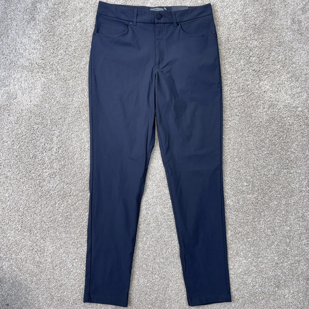 VRST Pants Mens 32x34 Limitless Slim Fit 5 Pocket Navy Blue Stretch NEW